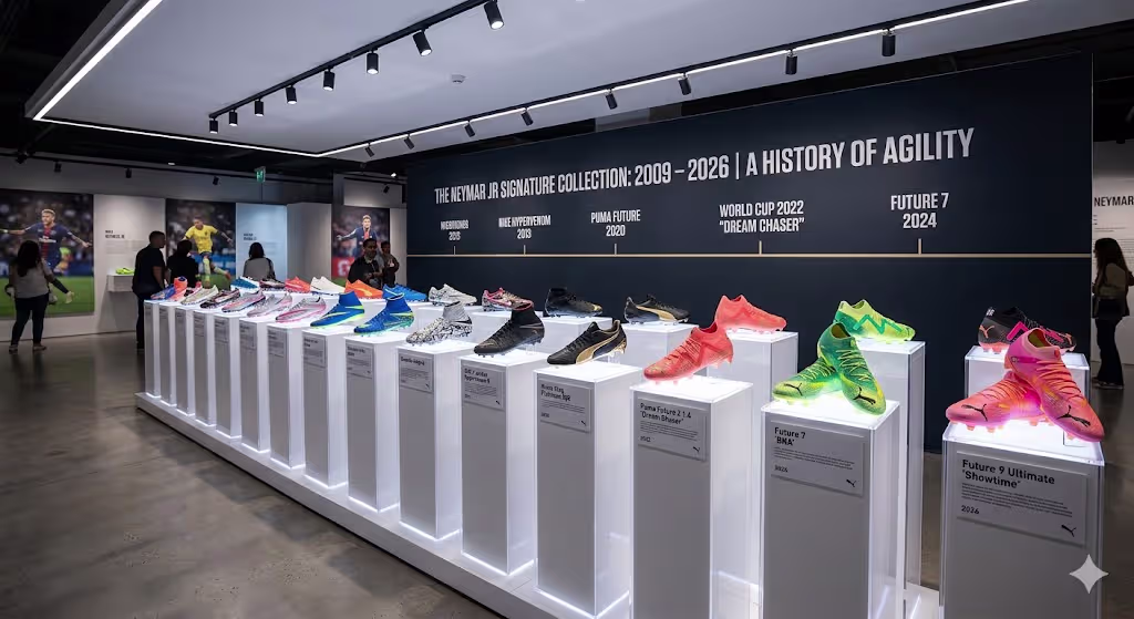 Neymar Jr football boots collection